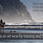 Excellence is the Result of Training and Habituation…